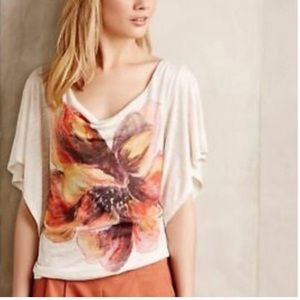 Anthropologie Casual Floral Blouse